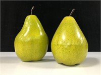 TWO HOME DECOR LARGE PEAR CENTERPIECES