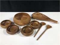 WOOD SALAD SET