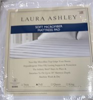 Laura Ashley Full Microfiber Mattress Pad-Soft