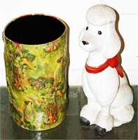 Dog Figure, Umbrella Asian Wrapped Stand