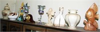 Teapot, Ginger Jar, Clock, Figure, Cats,