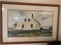 "LITTLE WHITE HOUSE" PRINT BY ANDREW WYETH