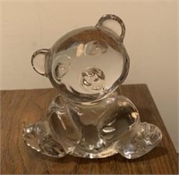 BLEIKRISTALL - WEST GERMAN - CRYSTAL TEDDY BEAR