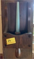 WOODEN CANDLE HOLDER, WASHINGTON D.C.