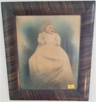 PORTRAIT OF BABY IN ANTIQUE FRAME