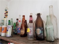 COLLECTION OF VINTAGE BOTTLES AND CANS