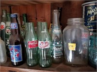 COLLECTION OF VINTAGE BOTTLES AND CANS