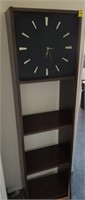 CLOCK/BOOK CASE - BATTERY OPERATED