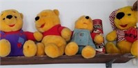 COLLECTION OF TROPHIES AND WINNIE-THE-POOH PLUSH