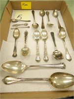 15 Sterling Silver Spoons, Etc.