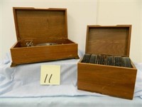 Small Swiss Music Box (Works) & Approx. 60 Disks -