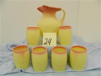 Fenton Burmese Lemonade Set