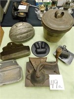 8 Primitive Tin & Graniteware Kitchen Pieces