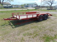 Unknown Homemade 6.5'x16' T.A. flatbed trailer w/