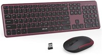 2.4GHz Full Wireless Keyboard/Mouse , Red/Black