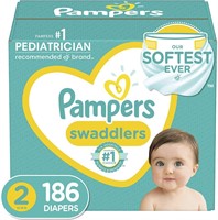 Size 2, 186 Count - Pampers Swaddlers