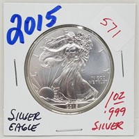 2015 1oz .999 Silver Eagle $1 Dollar