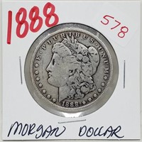 1888 90% Silver Morgan $1 Dollar