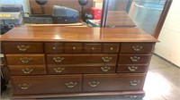 8 Drawer Dresser w/Mirror Maple Wood-T.F.I