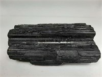 ROUGH BLACK TOURMALINE APPROX 8" X 3" X 3"