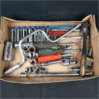 BOX LOT - Sockets and Wrenches