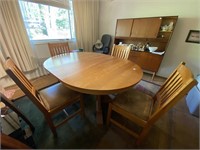 Signed L. & J.G. Stickley Dining Table w/Chairs