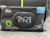 3 pack dude wipes - 144 flushable wipes. -