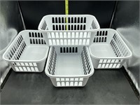 4 Sterilite baskets - new