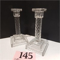 SET OF CANDLESTICKS 7 IN