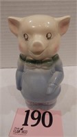 SHAWNEE POTTERY PIG COIN BANK 6 IN