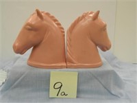 Abingdon Pink Horse Head Bookends