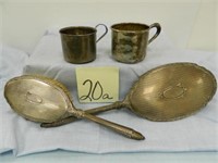 Sterling 2-Piece Vanity Set & 2 Child's Mugs