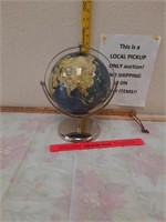 Globe with metal stand
