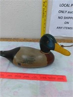 Wood mallard duck