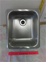 Small stainless steel sink