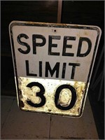 Old speed limit sign 18x24