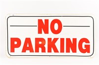 NO PARKING S/S METAL SIGN - DECAL