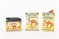 LOT OF 3 CAMEL FILTERS CIGARETTE LIGHTERS/NO BOX'S