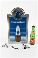 GROUPING OF 5 VINTAGE BEER COLLECTIBLES