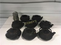 8 Cast Iron Tea Pots
