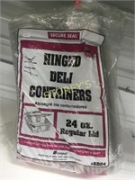 New Bag of Hinged Deli Containers