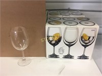 24 Wine Goblet Glasses w/ Box