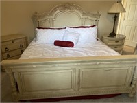 King Size Bed w/ Head and Footboard