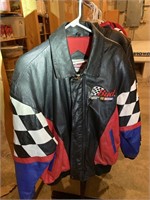 Leather Budweiser Racing Jacket