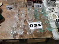 lot of glasses
