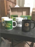 JOHN DEERE MUGS, SALT PEPPER SHAKERS,