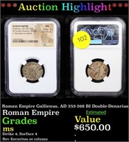 ***Auction Highlight*** NGC Roman Empire Gallienus