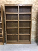 48x71x11 Inch Oak Book Shelf