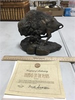 Thunder On The Plains Cold Cast Bronze Buffalo