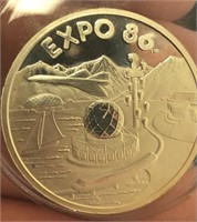 EXPO 86 1/2 oz Silver Round